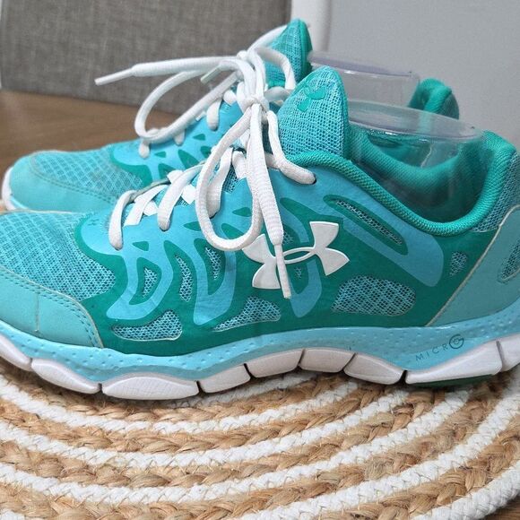 Under Armor Micro G // Athletic Mint Shoes // Size 7.5 - Picture 4 of 9